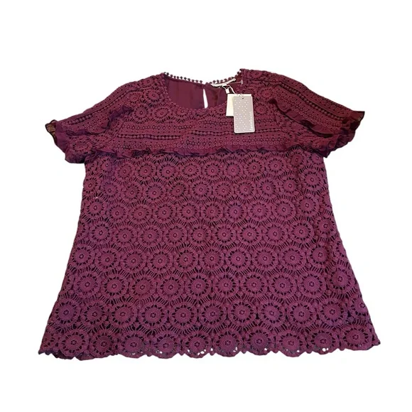 DANIEL RAINN crochet blouse nwt - Picture 1 of 5